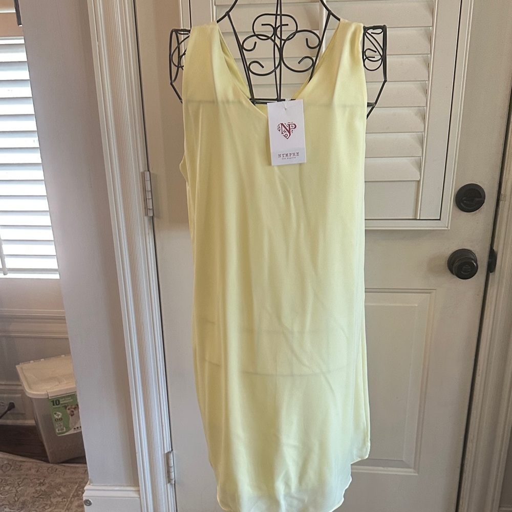 NYMPHE Soft Yellow Mini Dress